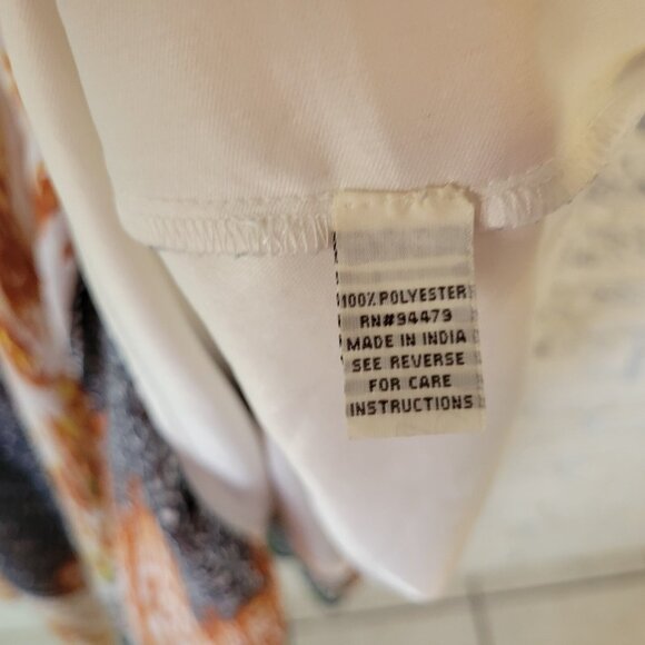 Magic Womens Dress 2X Slip Mini Layered Handkerchief Hem Boho Gold GEO28E - Picture 12 of 13